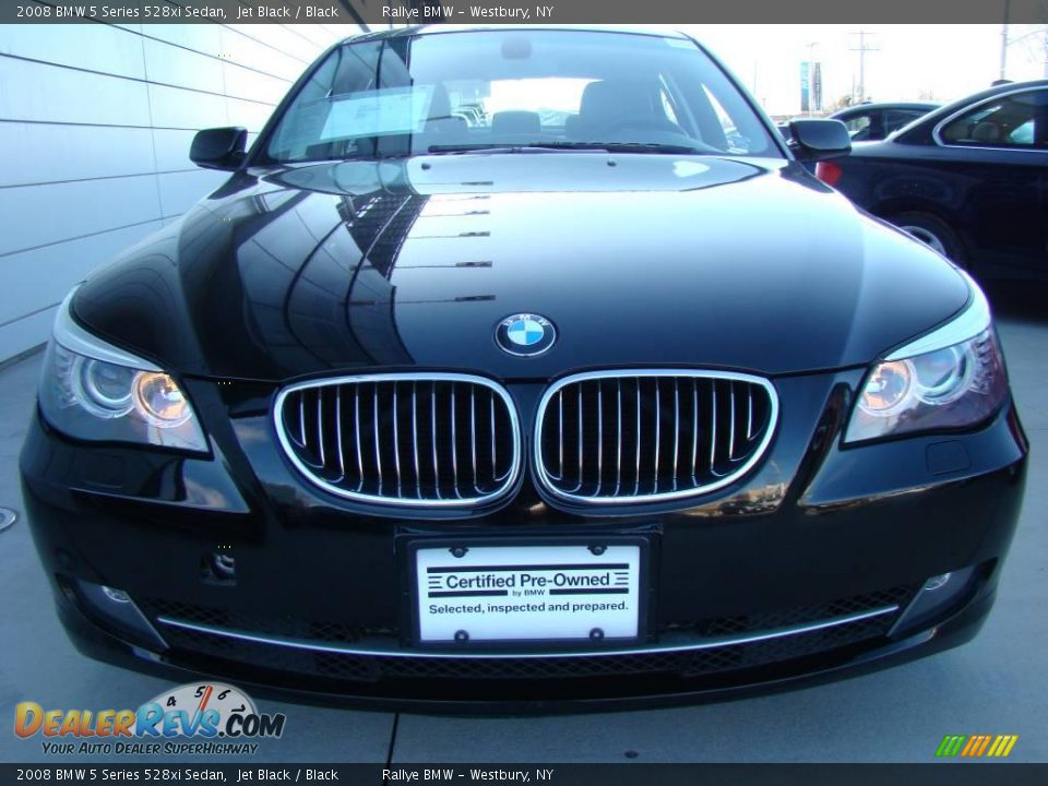 2008 BMW 5 Series 528xi Sedan Jet Black / Black Photo #2