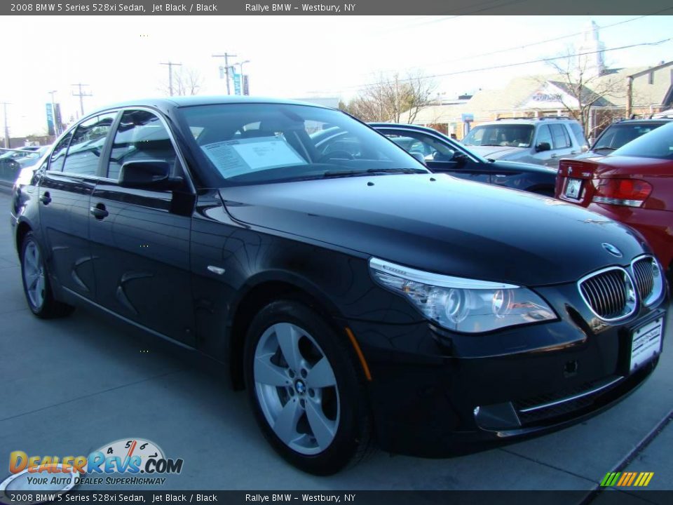 2008 BMW 5 Series 528xi Sedan Jet Black / Black Photo #3