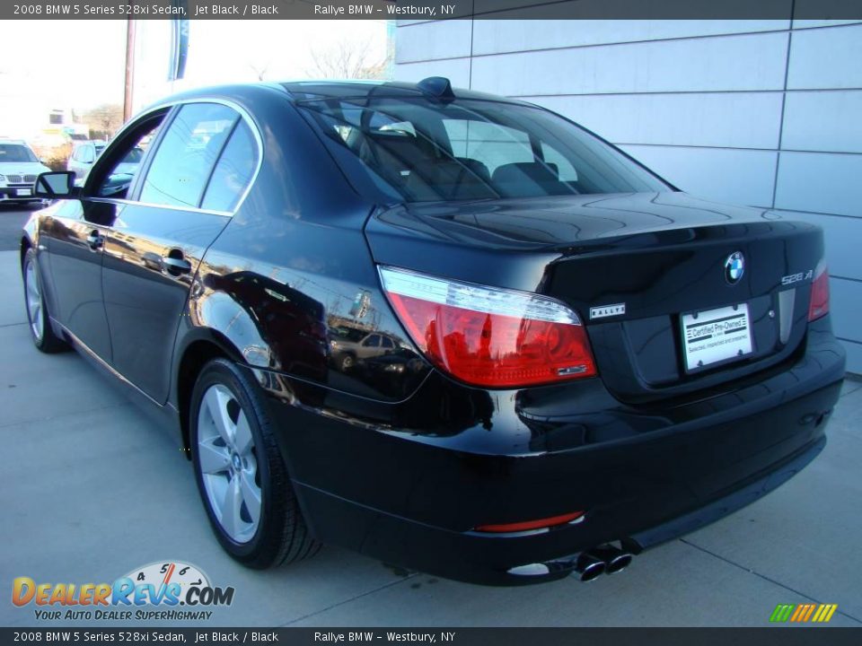 2008 BMW 5 Series 528xi Sedan Jet Black / Black Photo #5
