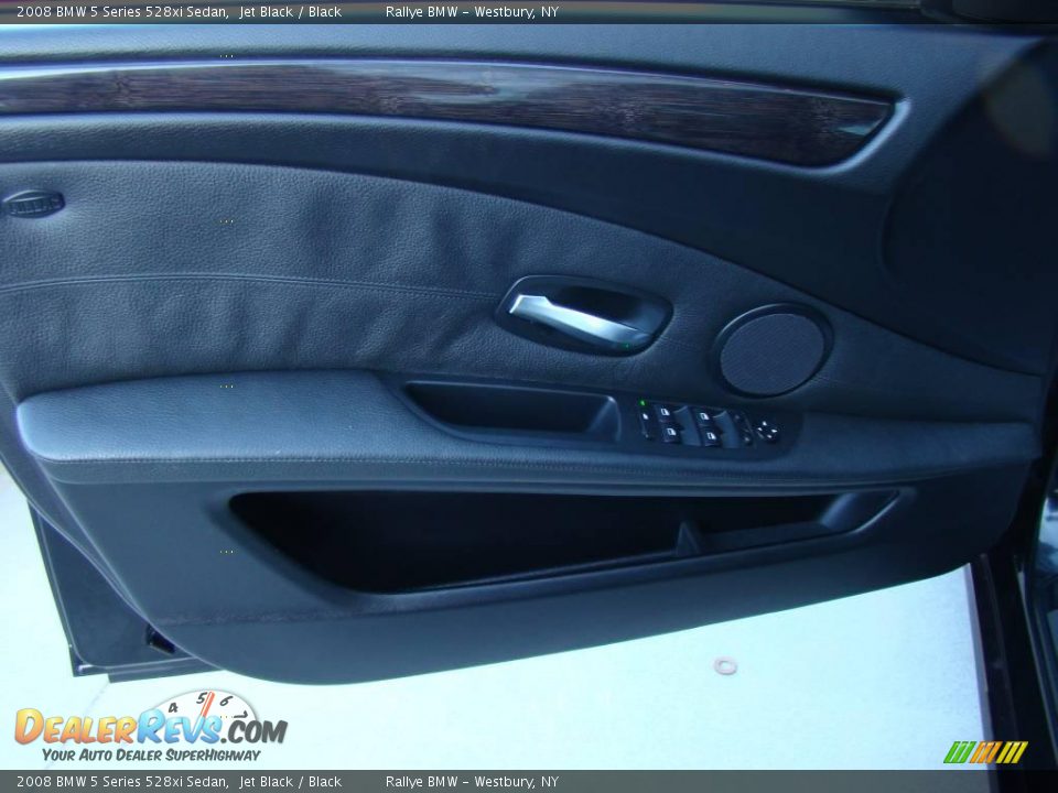 2008 BMW 5 Series 528xi Sedan Jet Black / Black Photo #7