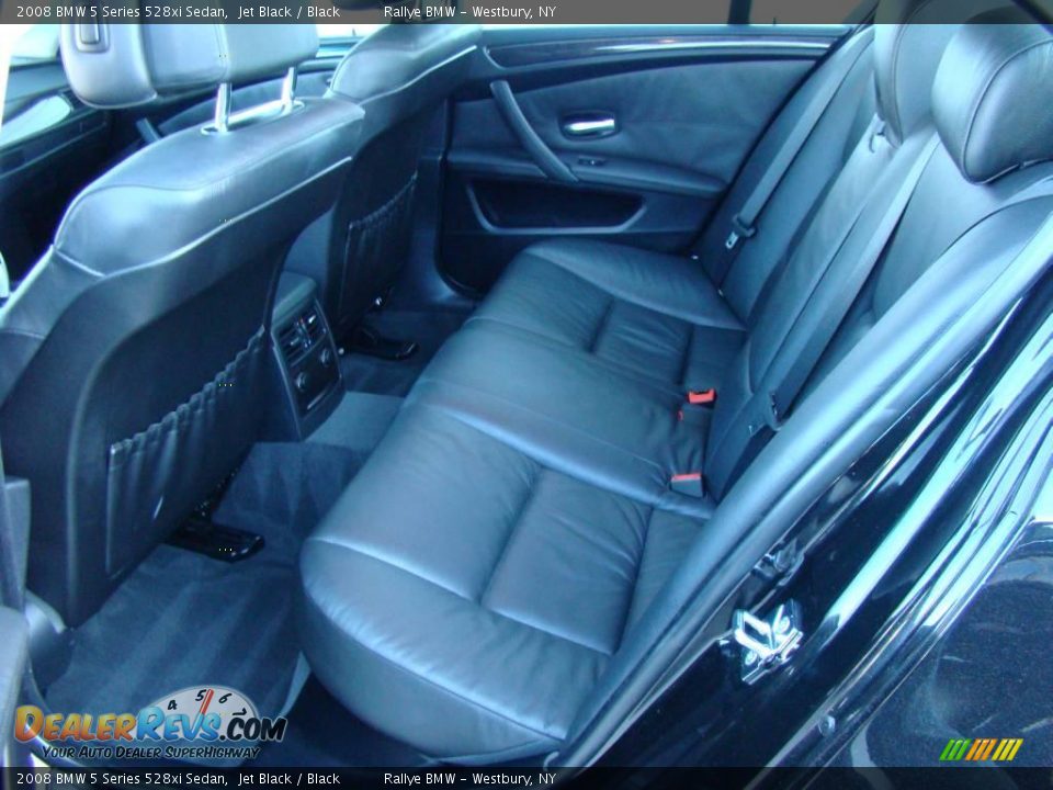 2008 BMW 5 Series 528xi Sedan Jet Black / Black Photo #11