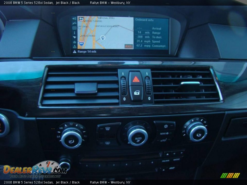 2008 BMW 5 Series 528xi Sedan Jet Black / Black Photo #13