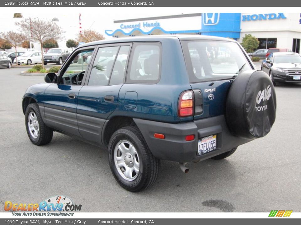 1999 Toyota RAV4 Mystic Teal Mica / Gray Photo #5