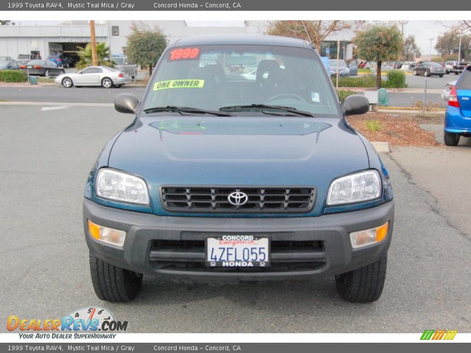 1999 Toyota RAV4 Mystic Teal Mica / Gray Photo #8