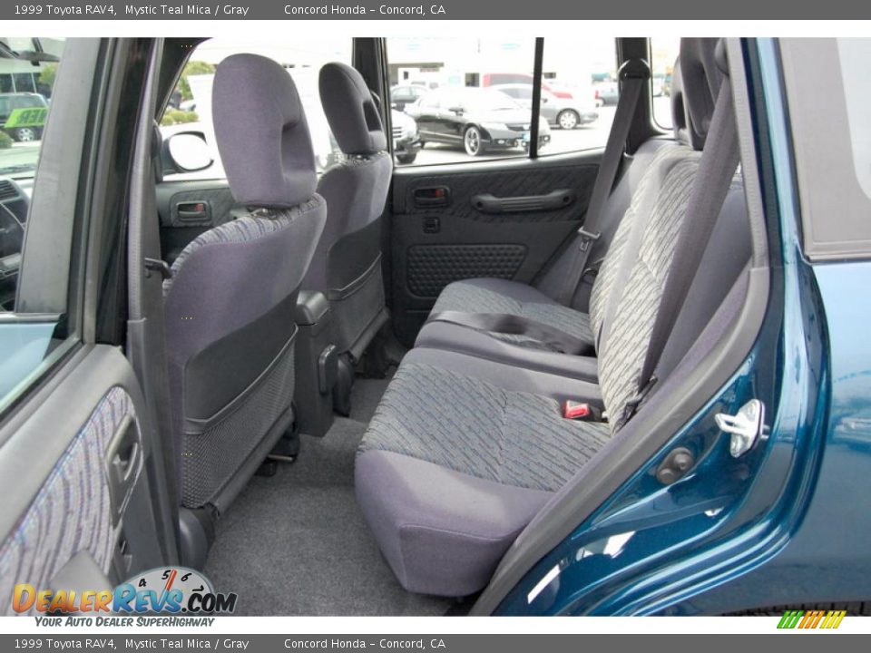 1999 Toyota RAV4 Mystic Teal Mica / Gray Photo #11