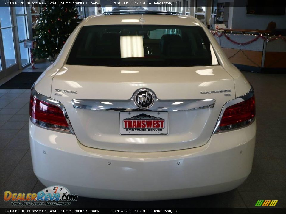 2010 Buick LaCrosse CXL AWD Summit White / Ebony Photo #3