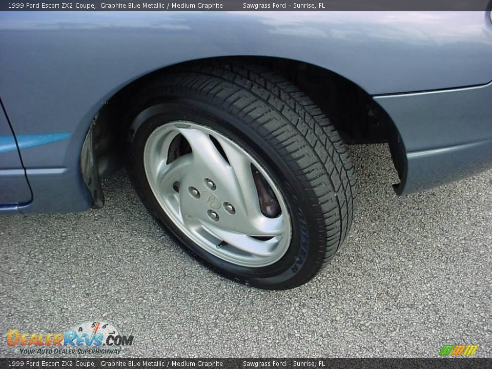 1999 Ford Escort ZX2 Coupe Graphite Blue Metallic / Medium Graphite Photo #14