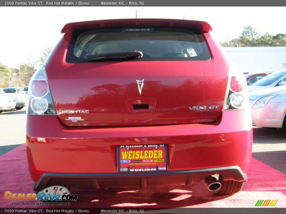 2009 Pontiac Vibe GT Red Hot Metallic / Ebony Photo #7