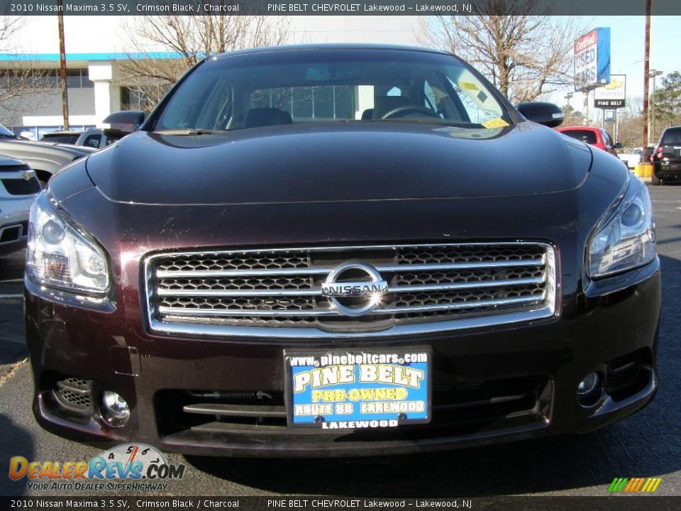 2010 Nissan Maxima 3.5 SV Crimson Black / Charcoal Photo #2