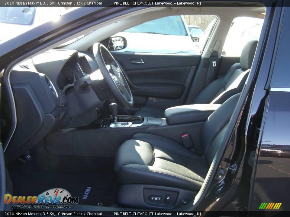 2010 Nissan Maxima 3.5 SV Crimson Black / Charcoal Photo #9