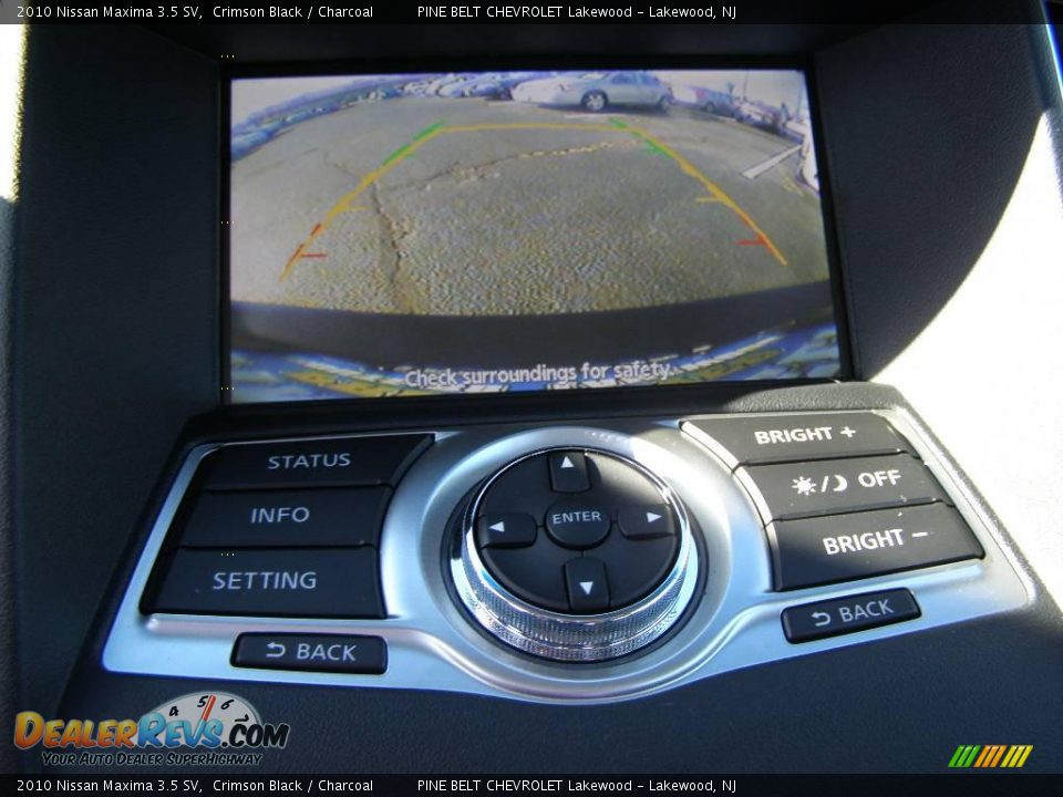 2010 Nissan Maxima 3.5 SV Crimson Black / Charcoal Photo #12