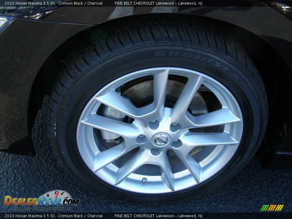 2010 Nissan Maxima 3.5 SV Crimson Black / Charcoal Photo #13