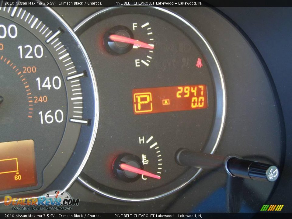 2010 Nissan Maxima 3.5 SV Crimson Black / Charcoal Photo #15