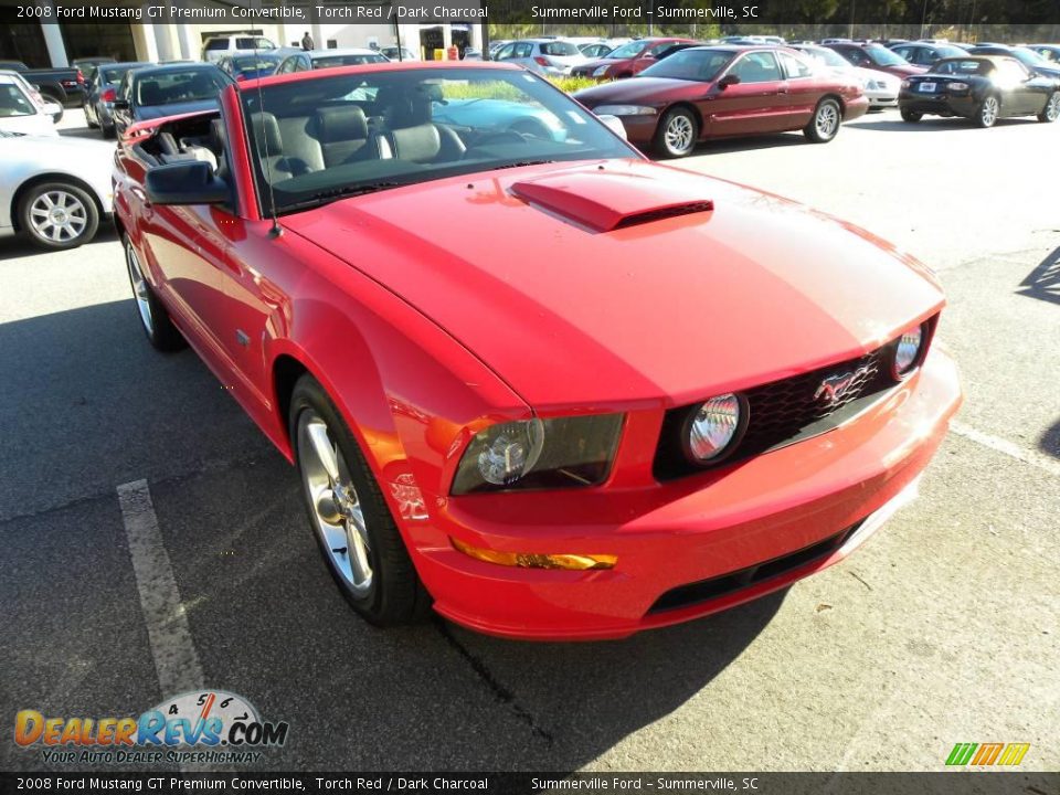 2008 Ford Mustang GT Premium Convertible Torch Red / Dark Charcoal Photo #1