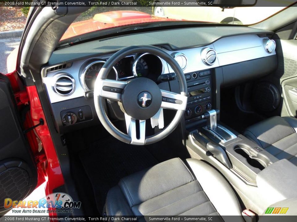 2008 Ford Mustang GT Premium Convertible Torch Red / Dark Charcoal Photo #3