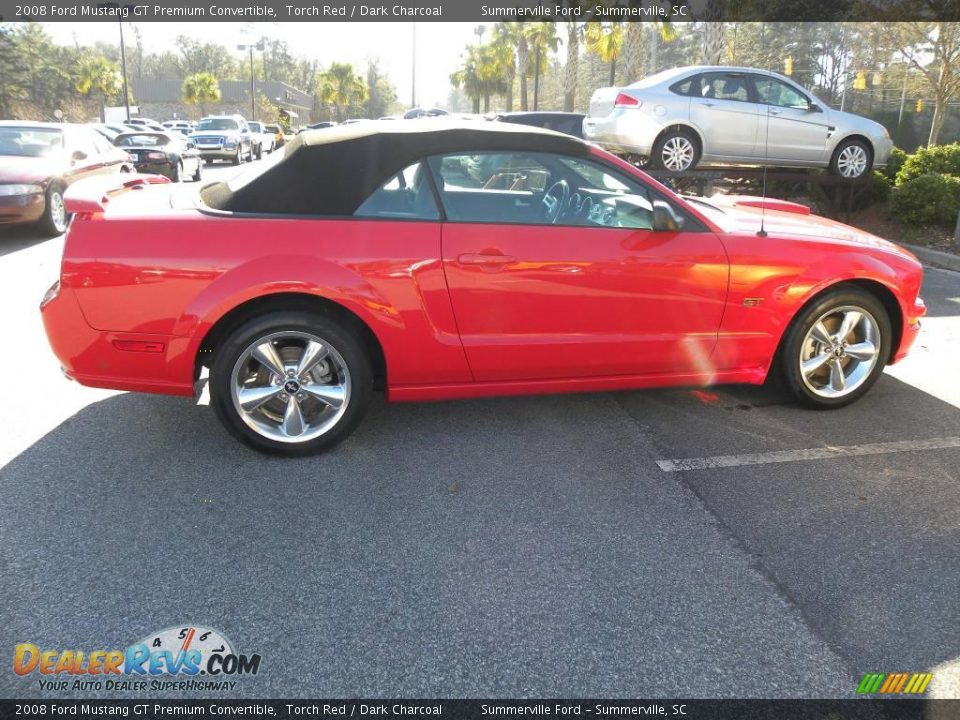 2008 Ford Mustang GT Premium Convertible Torch Red / Dark Charcoal Photo #8