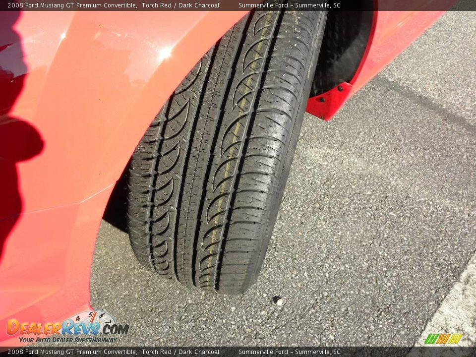 2008 Ford Mustang GT Premium Convertible Torch Red / Dark Charcoal Photo #13