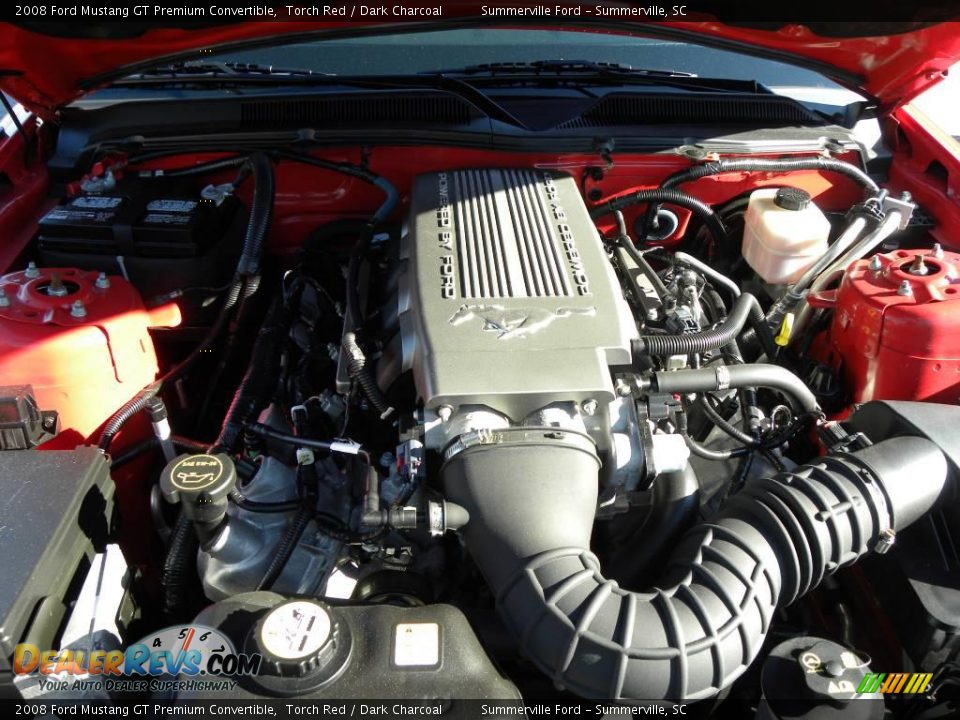 2008 Ford Mustang GT Premium Convertible Torch Red / Dark Charcoal Photo #14