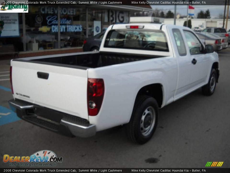 2008 Chevrolet Colorado Work Truck Extended Cab Summit White / Light Cashmere Photo #3