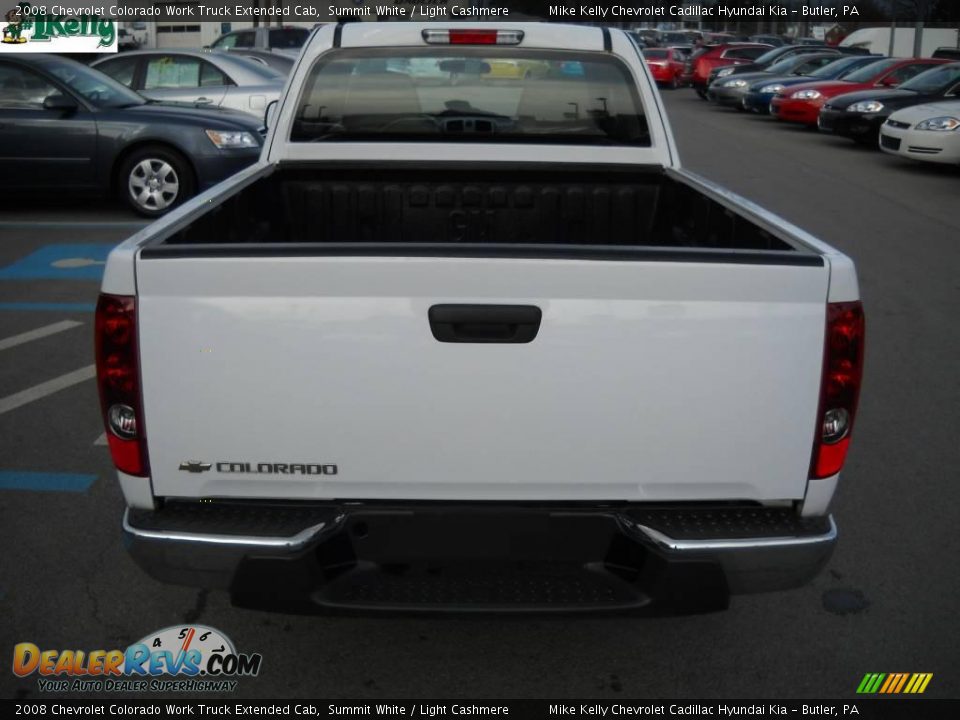 2008 Chevrolet Colorado Work Truck Extended Cab Summit White / Light Cashmere Photo #4