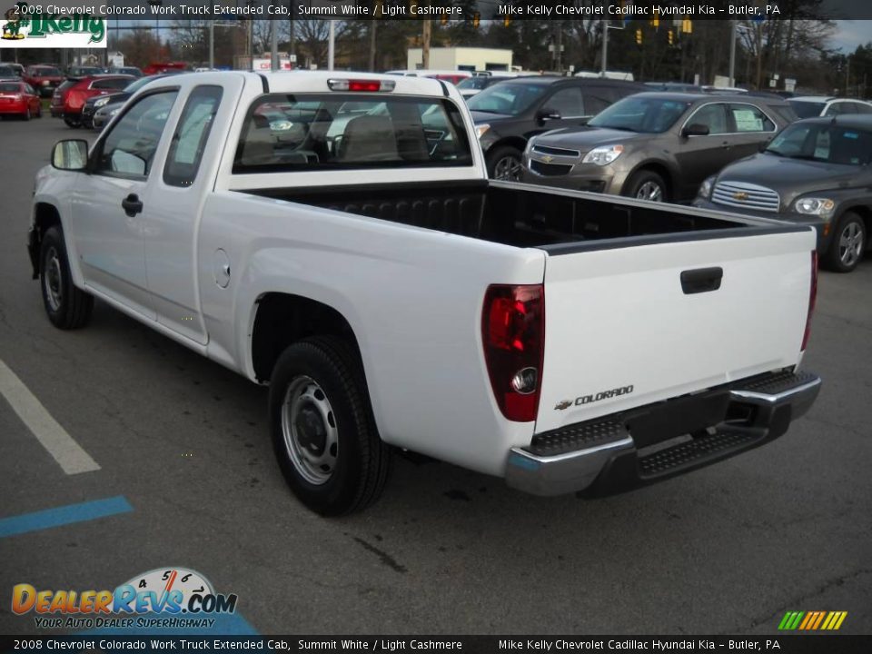 2008 Chevrolet Colorado Work Truck Extended Cab Summit White / Light Cashmere Photo #5