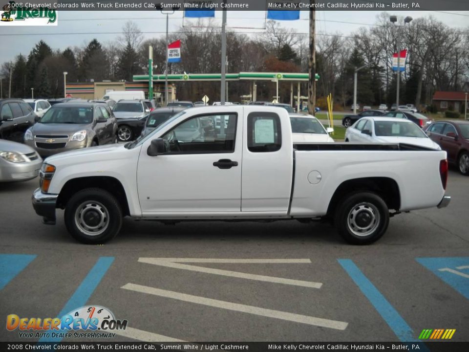 2008 Chevrolet Colorado Work Truck Extended Cab Summit White / Light Cashmere Photo #6