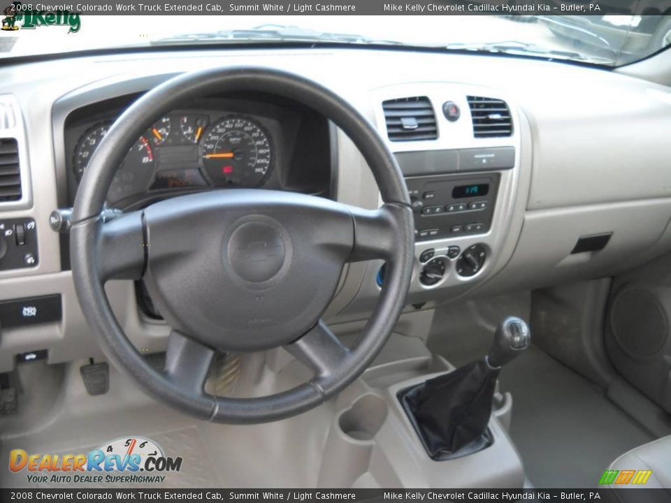 2008 Chevrolet Colorado Work Truck Extended Cab Summit White / Light Cashmere Photo #11