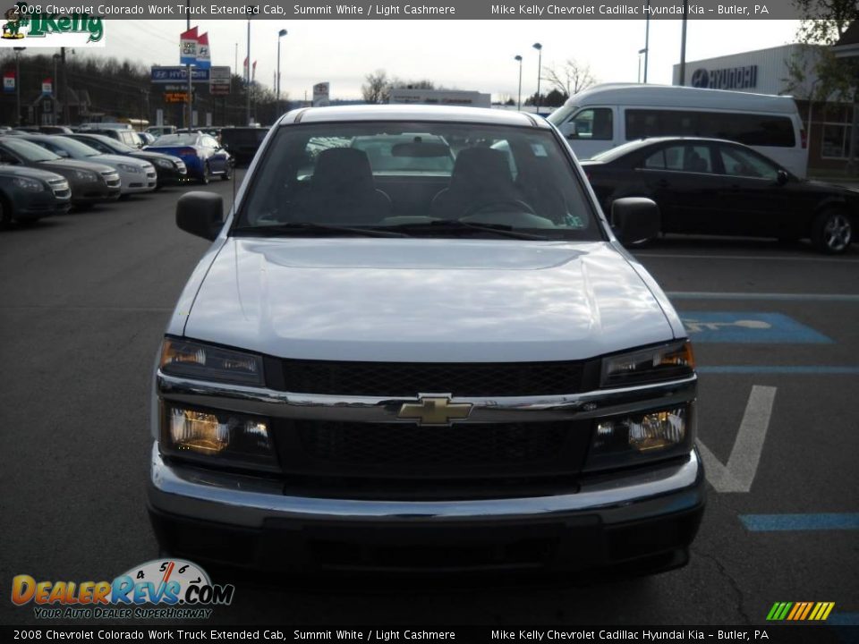 2008 Chevrolet Colorado Work Truck Extended Cab Summit White / Light Cashmere Photo #15