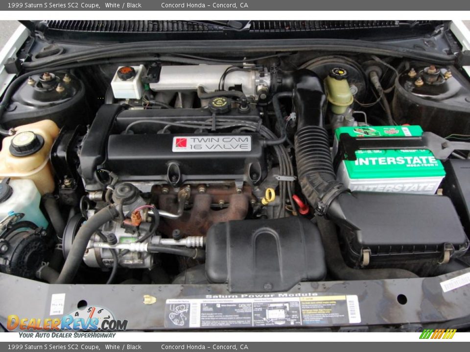 1999 Saturn S Series SC2 Coupe White / Black Photo #9