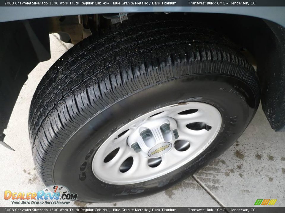 2008 Chevrolet Silverado 1500 Work Truck Regular Cab 4x4 Blue Granite Metallic / Dark Titanium Photo #7