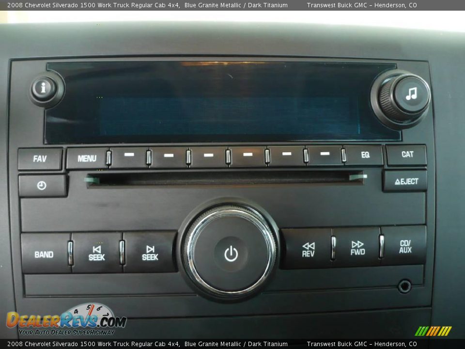 2008 Chevrolet Silverado 1500 Work Truck Regular Cab 4x4 Blue Granite Metallic / Dark Titanium Photo #8
