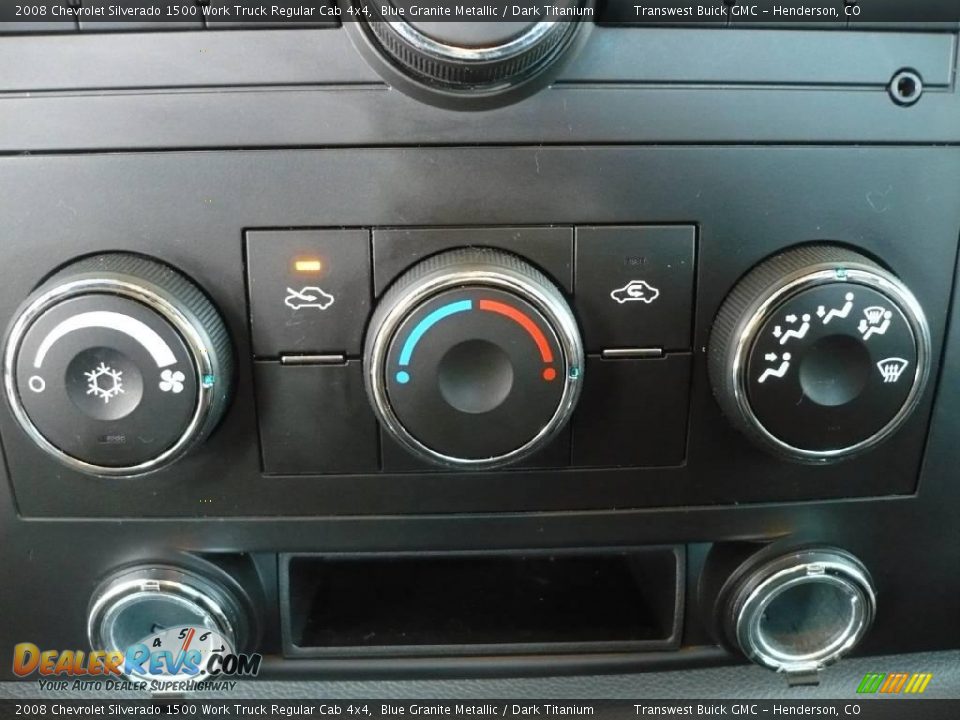 2008 Chevrolet Silverado 1500 Work Truck Regular Cab 4x4 Blue Granite Metallic / Dark Titanium Photo #9