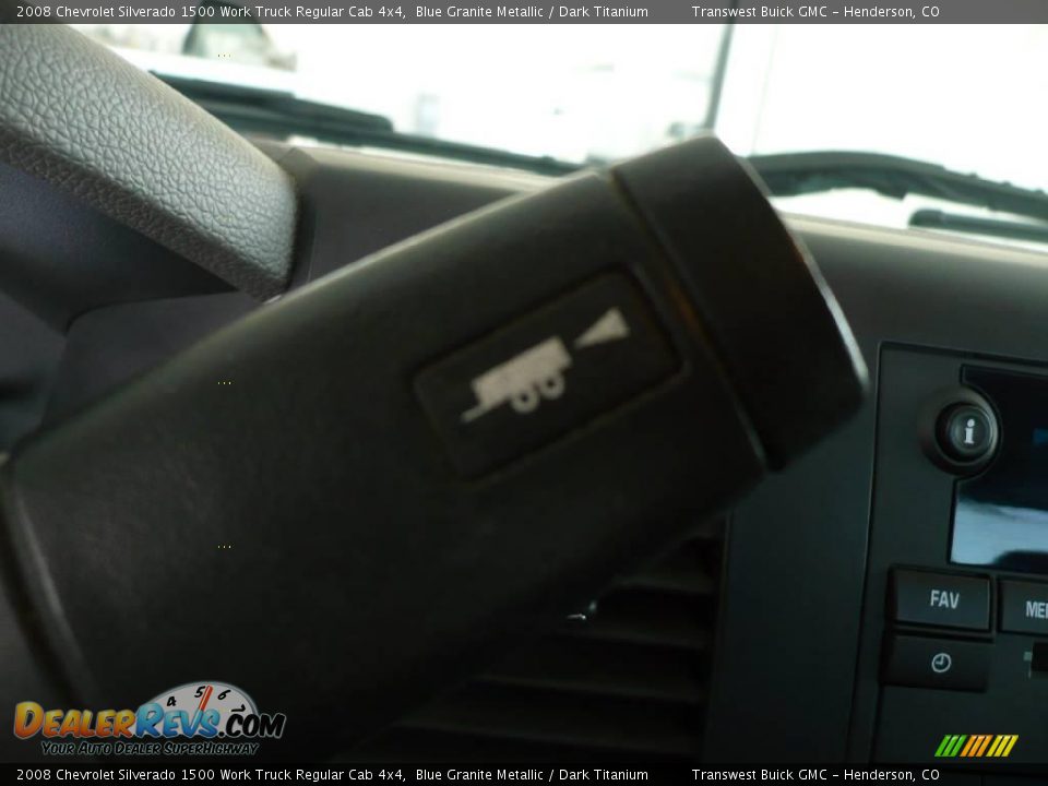 2008 Chevrolet Silverado 1500 Work Truck Regular Cab 4x4 Blue Granite Metallic / Dark Titanium Photo #10