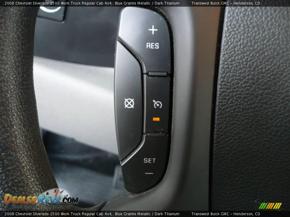 2008 Chevrolet Silverado 1500 Work Truck Regular Cab 4x4 Blue Granite Metallic / Dark Titanium Photo #12