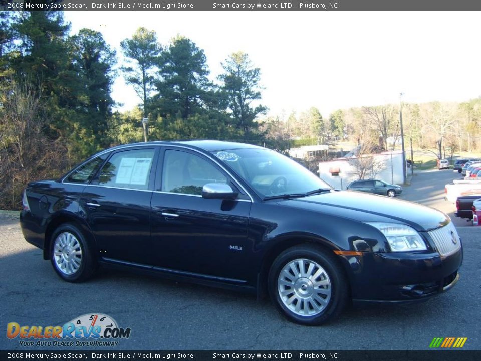 2008 Mercury Sable Sedan Dark Ink Blue / Medium Light Stone Photo #1