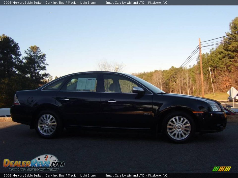 2008 Mercury Sable Sedan Dark Ink Blue / Medium Light Stone Photo #3