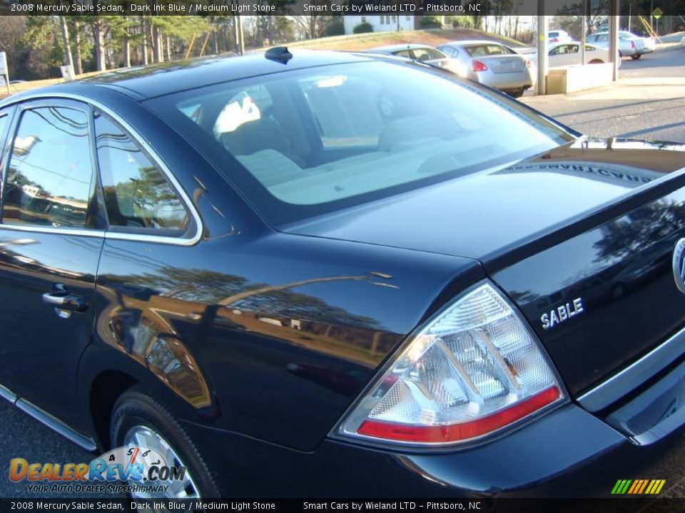 2008 Mercury Sable Sedan Dark Ink Blue / Medium Light Stone Photo #8