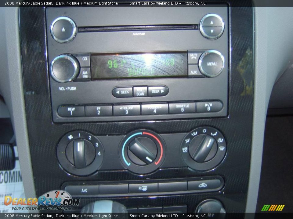 2008 Mercury Sable Sedan Dark Ink Blue / Medium Light Stone Photo #17