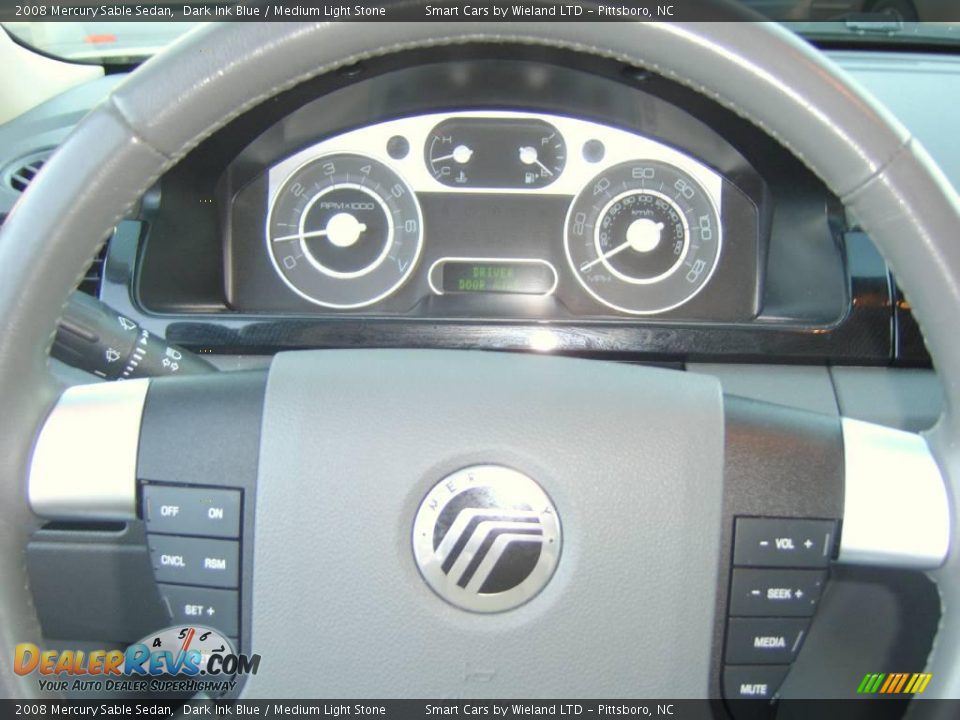2008 Mercury Sable Sedan Dark Ink Blue / Medium Light Stone Photo #19