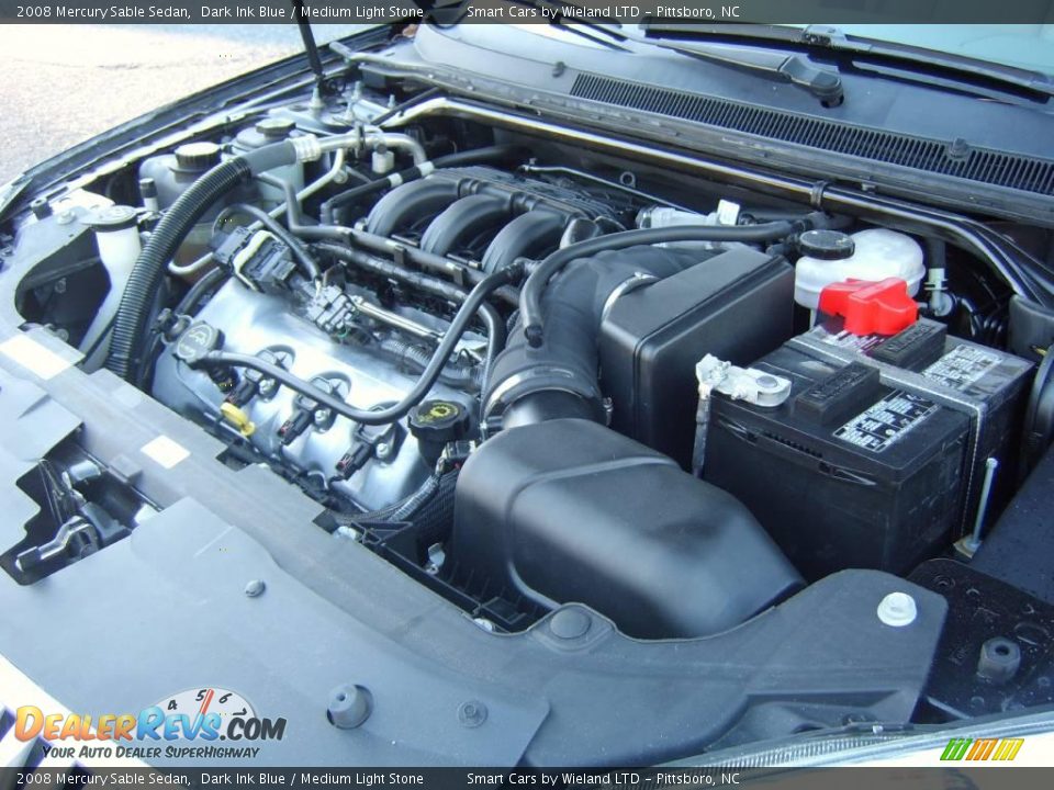 2008 Mercury Sable Sedan Dark Ink Blue / Medium Light Stone Photo #24