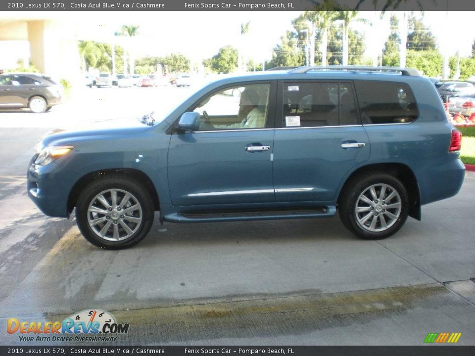 2010 Lexus LX 570 Costa Azul Blue Mica / Cashmere Photo #4