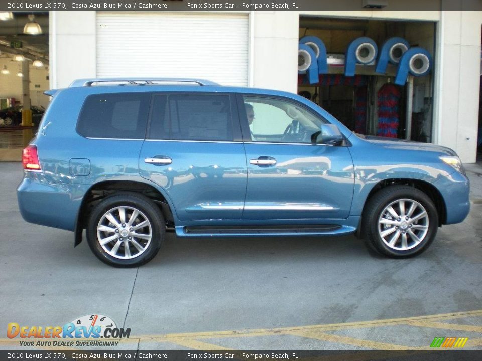 2010 Lexus LX 570 Costa Azul Blue Mica / Cashmere Photo #5