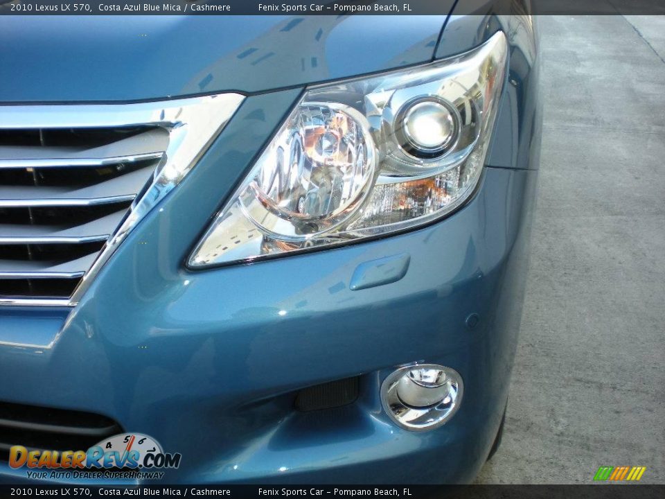 2010 Lexus LX 570 Costa Azul Blue Mica / Cashmere Photo #11