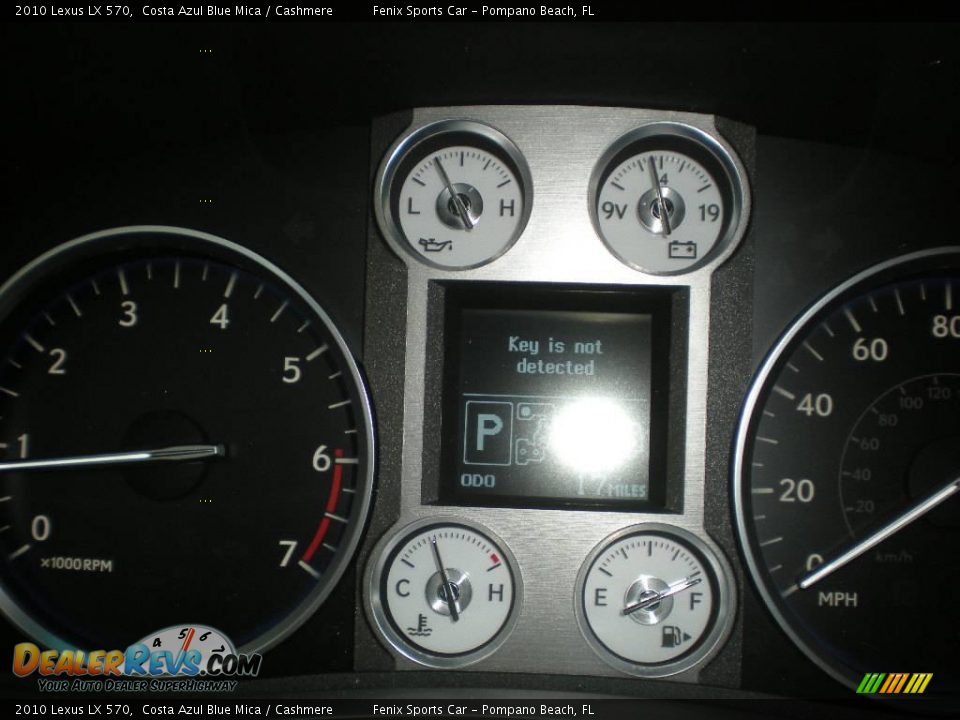 2010 Lexus LX 570 Costa Azul Blue Mica / Cashmere Photo #24