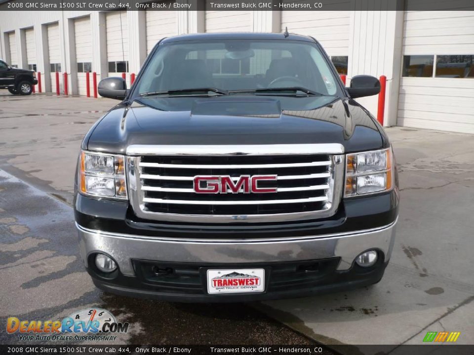 2008 GMC Sierra 1500 SLT Crew Cab 4x4 Onyx Black / Ebony Photo #2
