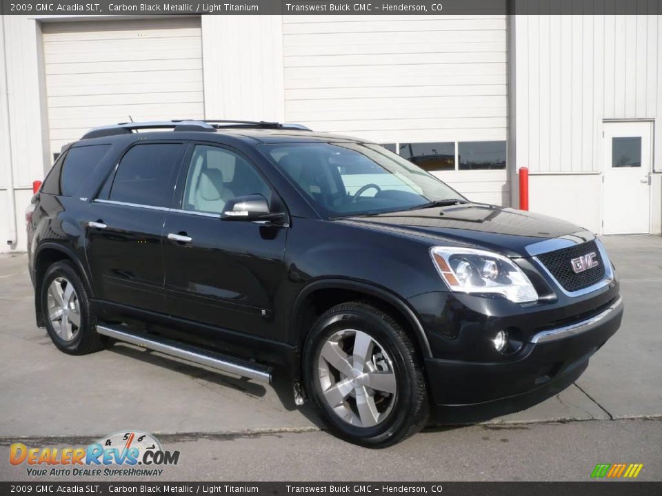 2009 GMC Acadia SLT Carbon Black Metallic / Light Titanium Photo #1