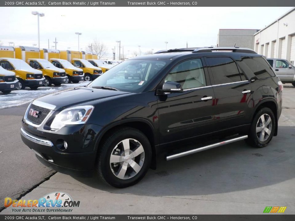 2009 GMC Acadia SLT Carbon Black Metallic / Light Titanium Photo #3