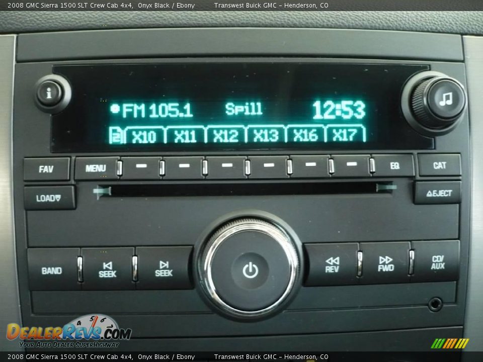 2008 GMC Sierra 1500 SLT Crew Cab 4x4 Onyx Black / Ebony Photo #8