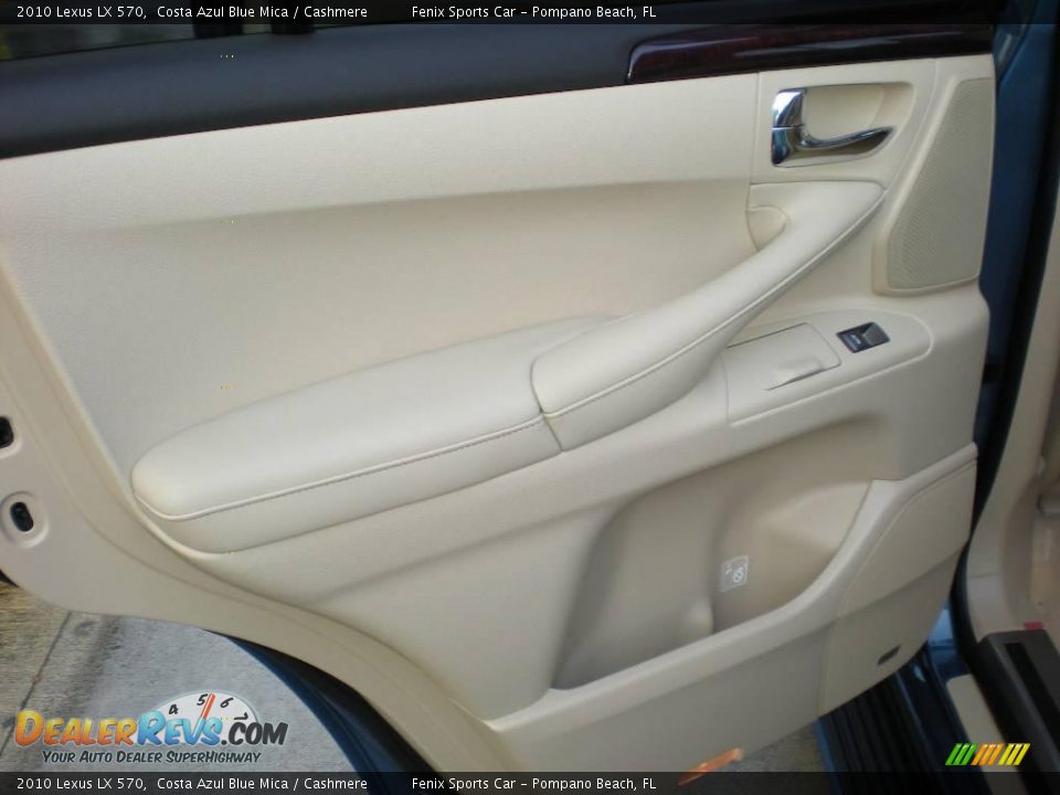 2010 Lexus LX 570 Costa Azul Blue Mica / Cashmere Photo #33