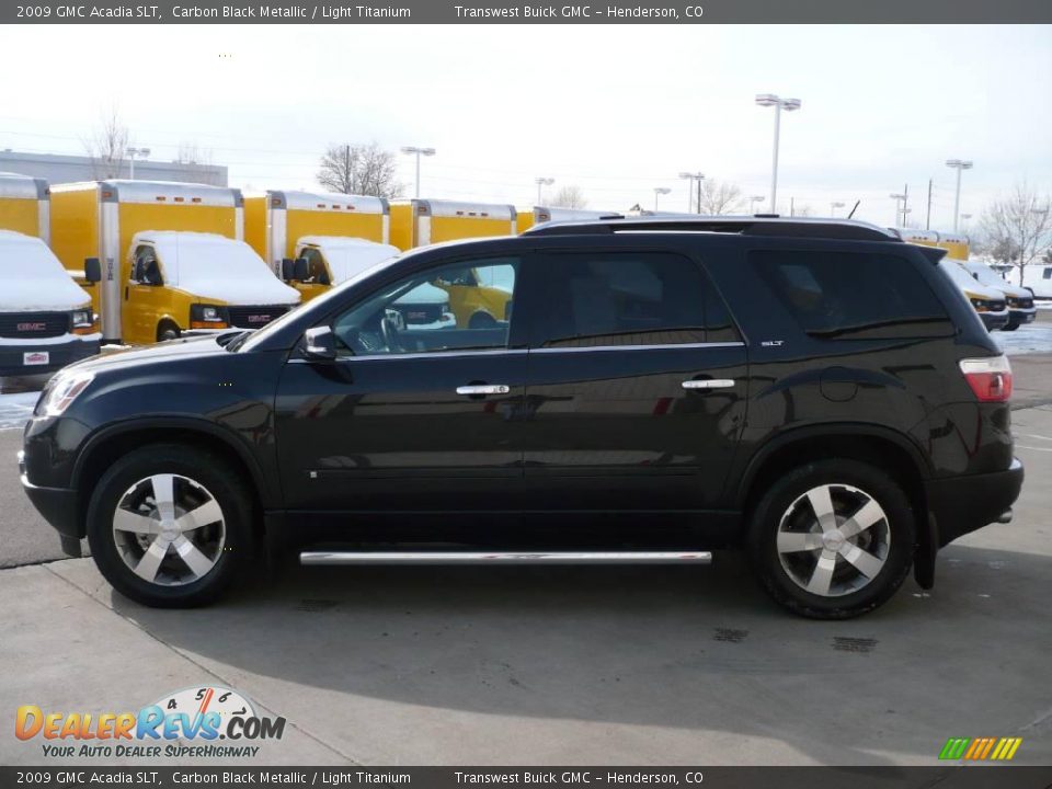 2009 GMC Acadia SLT Carbon Black Metallic / Light Titanium Photo #4